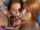 threesome cumshot brunette