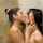 lesbian shower dark hair
