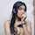 slim girl indian girl dark black hair