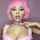 pink hair choker nonnude