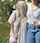 busty blonde white hair