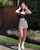 brunette skirt beautiful