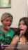 long tongue blonde brunette