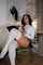 brunette reading sitting