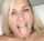 teen blonde swallow