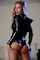 latex fishnets blonde