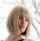 blond short hair big lips