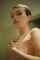 implied nude blonde short hair