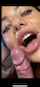 blowjob cumshot brunette