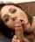 whit short hair blowjob