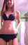 brunette skinny tattooed