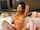 brown pink stockings brown hair