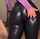 big ass latex pants black