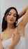 brunette shaved armpits