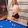 pool table tattoo redhead
