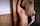 lesbian kissing brunette