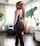 black leggings mature lady