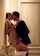 short hair bathroom kissing