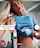 blone nurse riding