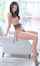 brunette fake boobs long legs