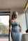 model dressing dress bob square
