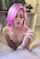 short pink hair handjob blowjob