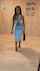brunette dress blue dress