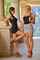 brunette blonde skirts