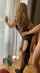 blonde standing blowjob