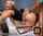blonde barbershop hairstylist
