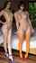 parody brunette high stockings