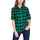 brunette plaid shirt public