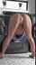 pawg washing machine bent over
