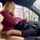 shy red head handjob car