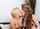 blonde brunette making out