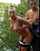 blonde public outdoor