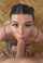 teen tattoo brunette
