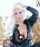 blond large breasts catsuit