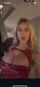 blonde red dress teen