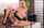 blonde beauty peeing