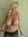blonde topless large tits