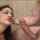 brunette pov facial