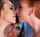 lesbian threesome kissing
