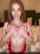 red head red lingerie rubbing boobs