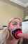 blonde blowjob dildo