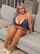 dyed hair couch bikini