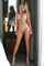 blond lingerie long legs