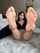 feet brunette white