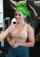 big tits green hair white