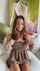 stripping brunette bedroom
